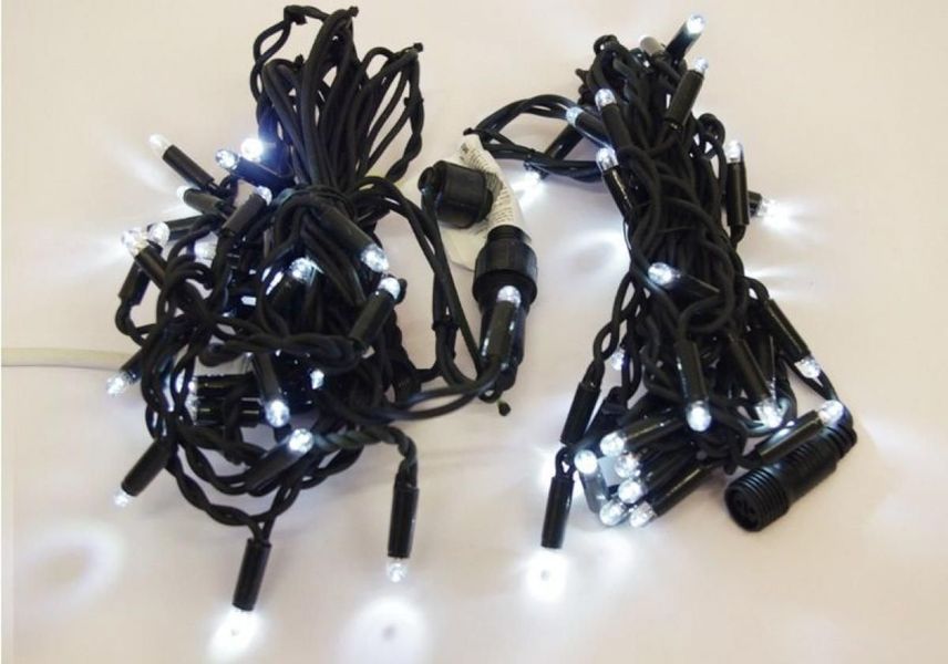 Гірлянда String, 100 LED,10 м, темно-зелений кабель, біле світло, IP20, BKZ IPB L-PL-100(50*2)-10M 101-0557 IPB_L-PL-100(50*2)-10M_101-0557 фото