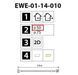 Гірлянда Зірка, 50х50 см, біле+тепле біле світло, IP44 IPB EWE-01-14-010 50x50 IPB_EWE-01-14-010_50x50 фото 2