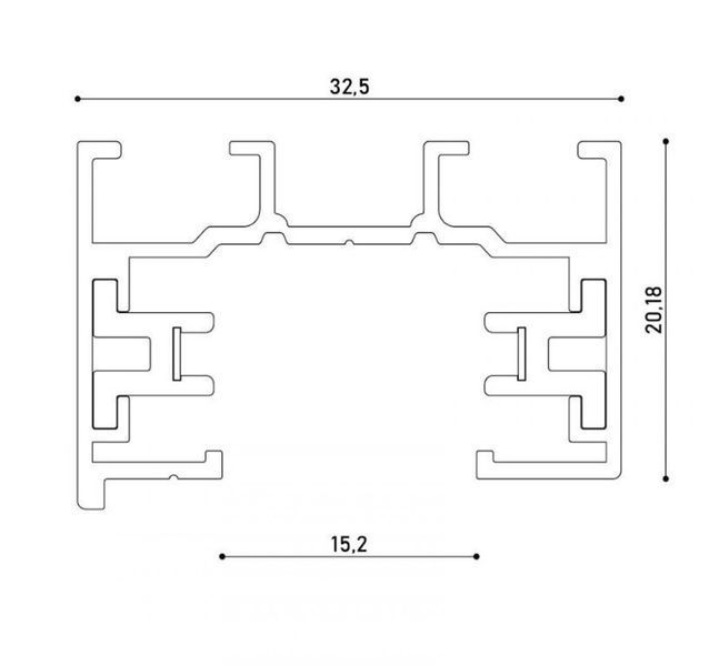 Трек однофазний 3м, чорний KLOODI KDTR-L230 3 BK KLOODI_KDTR-L230_3 BK фото