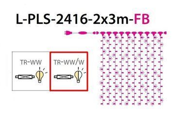Гірлянда Curtain, 384 LED, 2x3 м, прозорий кабель, біле+тепле біле світло, IP20 IPB L-PLS-2416-2,0x3,0M&hellip;-EL 102-0318 IPB_L-PLS-2416-2,0x3,0M&hellip;-EL_102-0318 фото