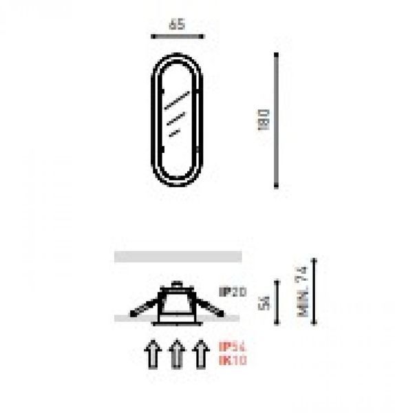 Світильник точковий OLYMPIA MINI ARKOS A2580011W ARKOS_A2580011W фото