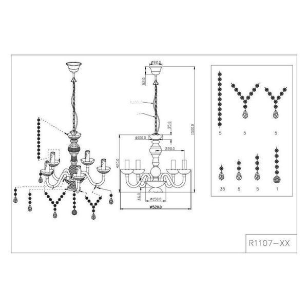 Люстра Luster Trio R1107-01 Trio_R1107-01 фото